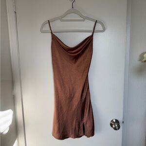 Brown Slip Dress